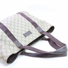 Gucci Supreme Monogram 866436 Brown Coated Canvas Tote
