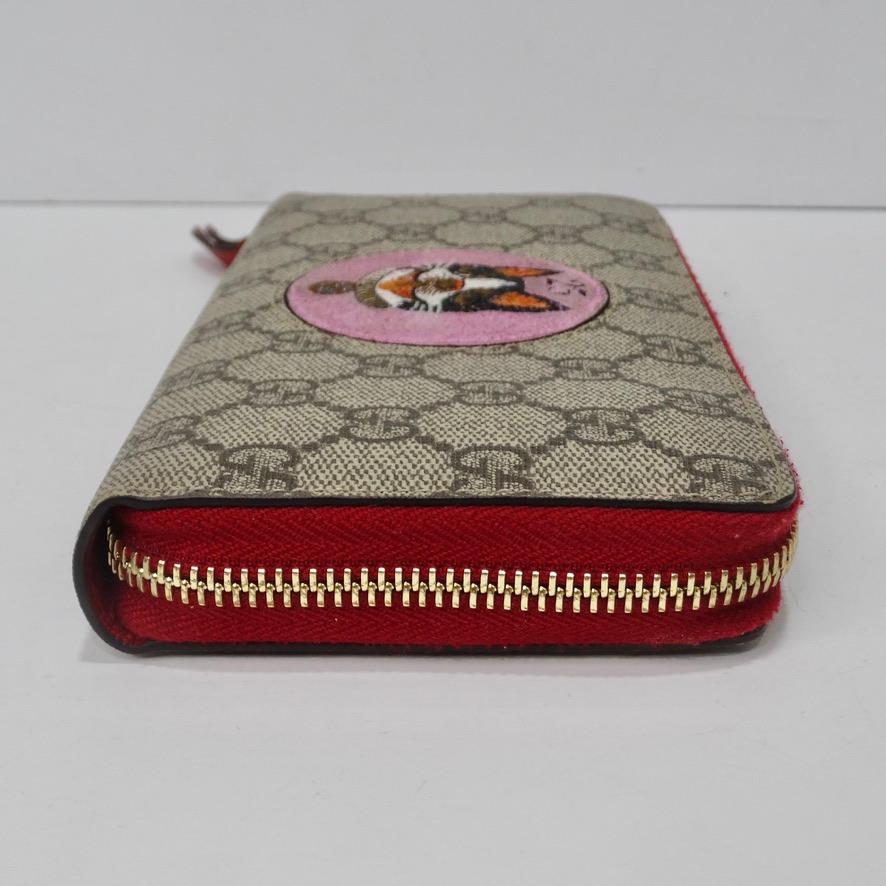 Women's or Men's Gucci Supreme Zip Around Wallet Bosco Patch For Sale