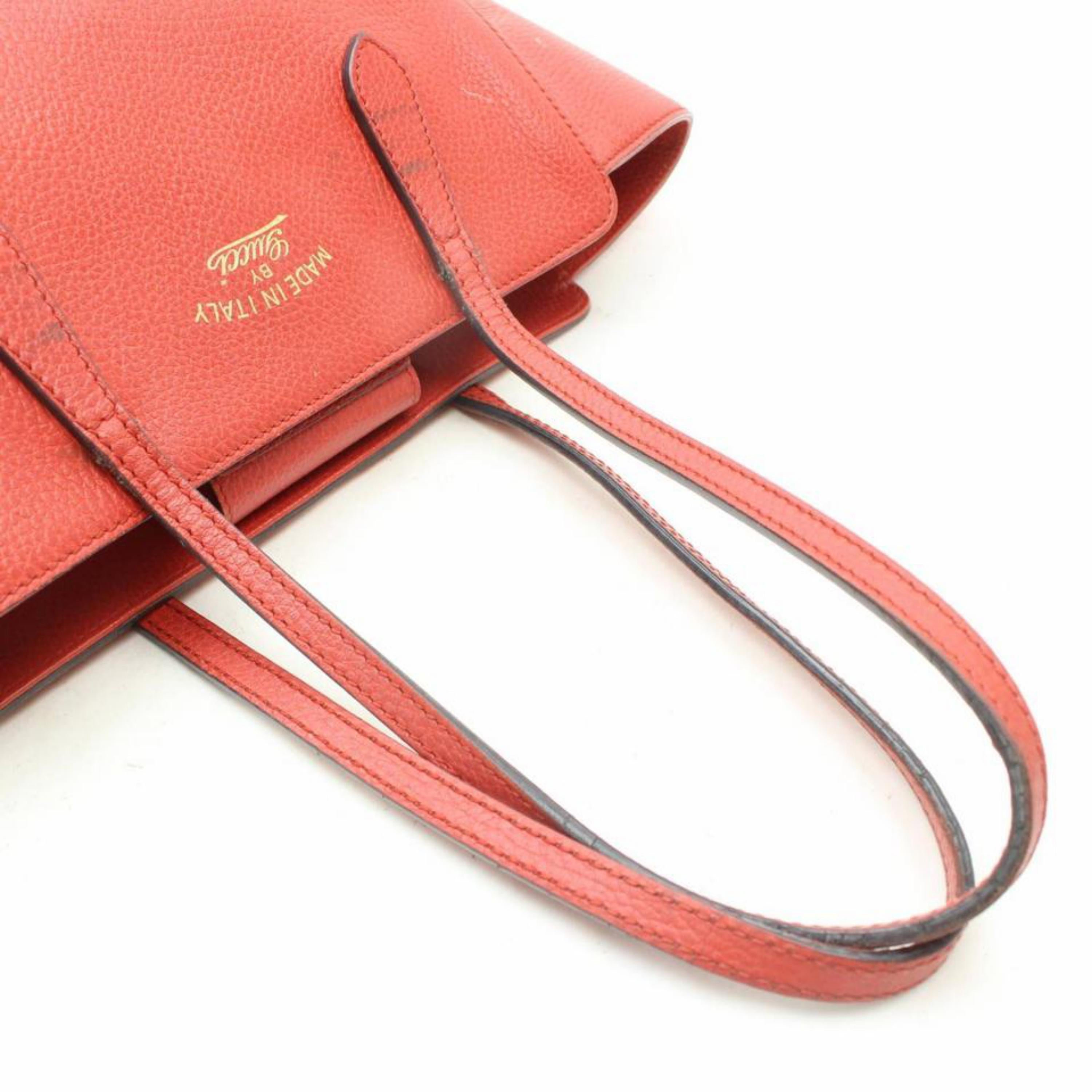 Gucci Swing 869592 Red Leather Tote For Sale 6
