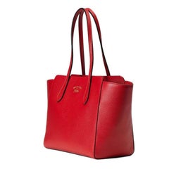 Gucci Swing 869592 Red Leather Tote