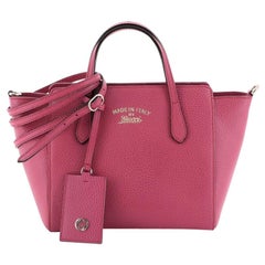 Gucci Swing Crossbody Bag Pebbled Leather Mini