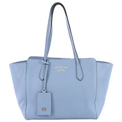 Gucci Swing Tote Leather Small, crafted in blue leather