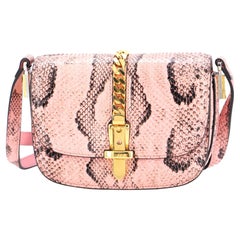 Gucci Sylvie 1969 Umhängetasche Python Mini