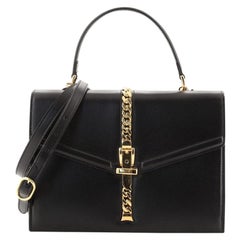 Gucci Sylvie 1969 Top Handle Bag Leather Small