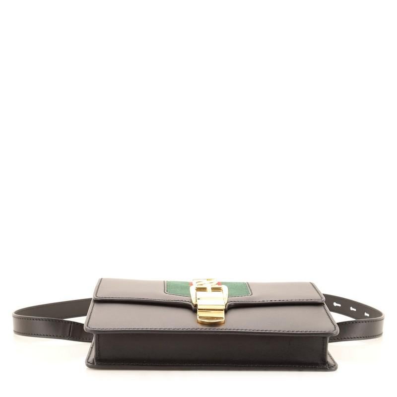 Gucci Sylvie Belt Bag Leather In Good Condition In NY, NY