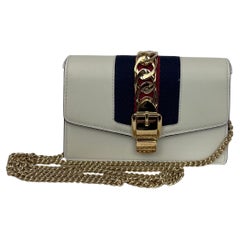 Gucci Sylvie Chain Leather Crossbody Bag