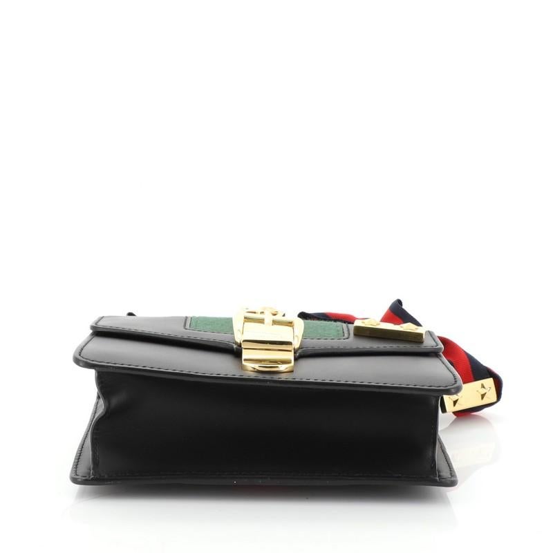 Gucci Sylvie Chain Shoulder Bag Leather Mini In Good Condition In NY, NY