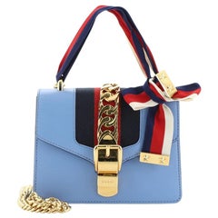 Gucci Sylvie Chain Shoulder Bag Leather Mini