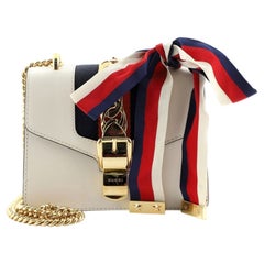 Gucci Sylvie Chain Shoulder Bag Leather Mini