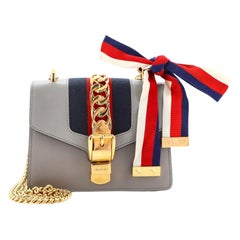 Gucci Sylvie Chain Shoulder Bag Leather Mini