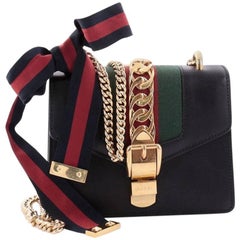 Gucci Sylvie Chain Shoulder Bag Leather Mini