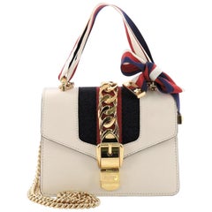 Gucci Sylvie Chain Shoulder Bag Leather Mini