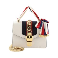 Gucci Sylvie Chain Shoulder Bag Leather Mini