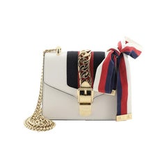 gucci mini sylvie chain bag Gucci Sylvie Chain Shoulder Bag Leather Mini
