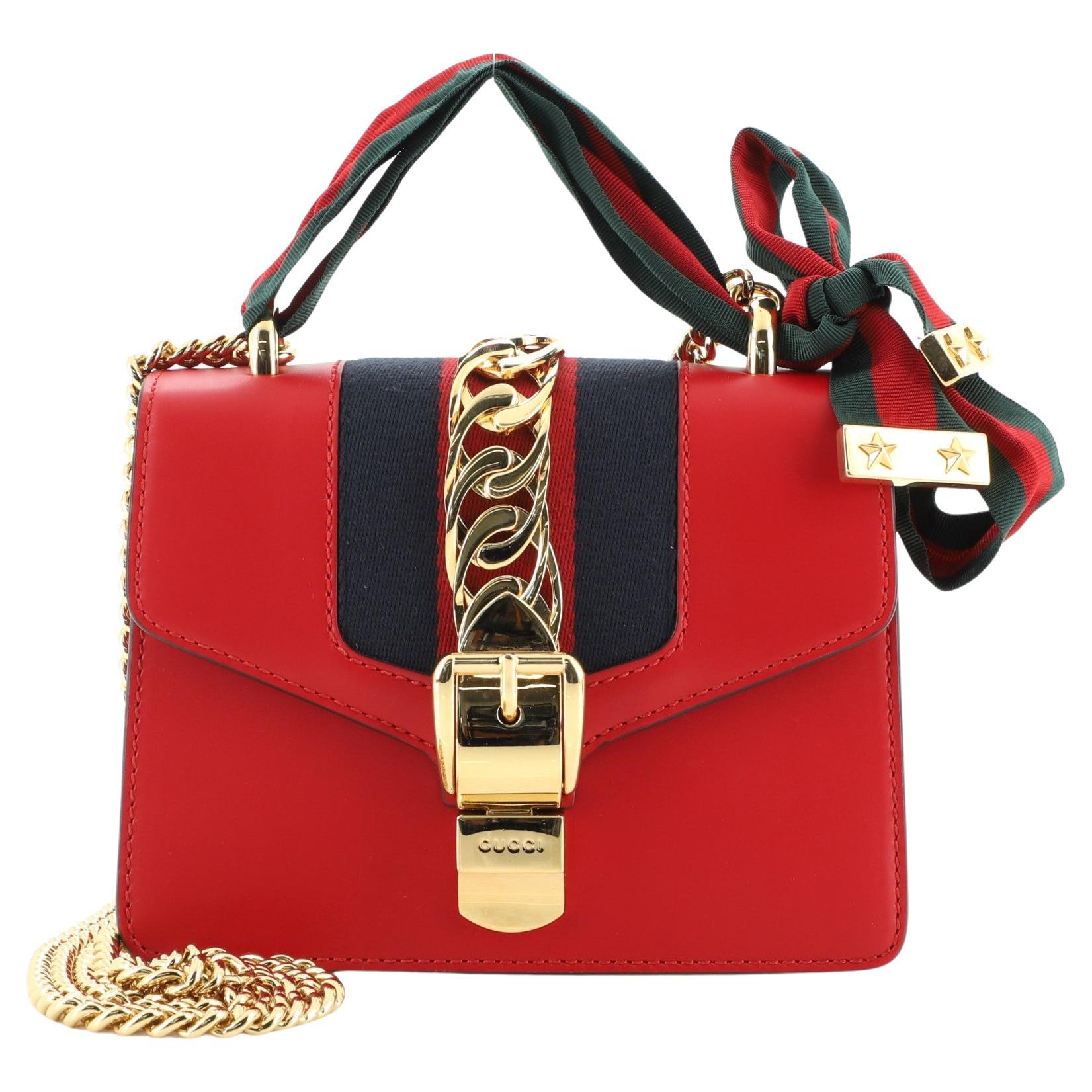 Gucci Red Velvet Mini GG Marmont Shoulder Bag at 1stDibs