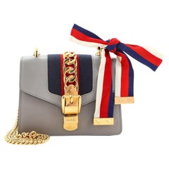 Gucci Sylvie Chain Shoulder Bag Leather Mini