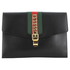 Used Gucci Sylvie Clutch Leather Maxi