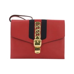 Used Gucci Sylvie Clutch Leather Small