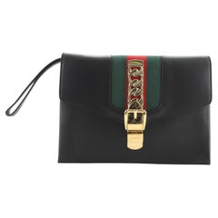 Used Gucci Sylvie Clutch Leather Small