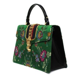 Gucci 'Sylvie' handbag in jacquard fabric with floral pattern