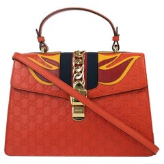 Gucci, Sylvie in orange leather