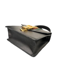 Gucci Sylvie Mini Black Leather Shoulder Bag