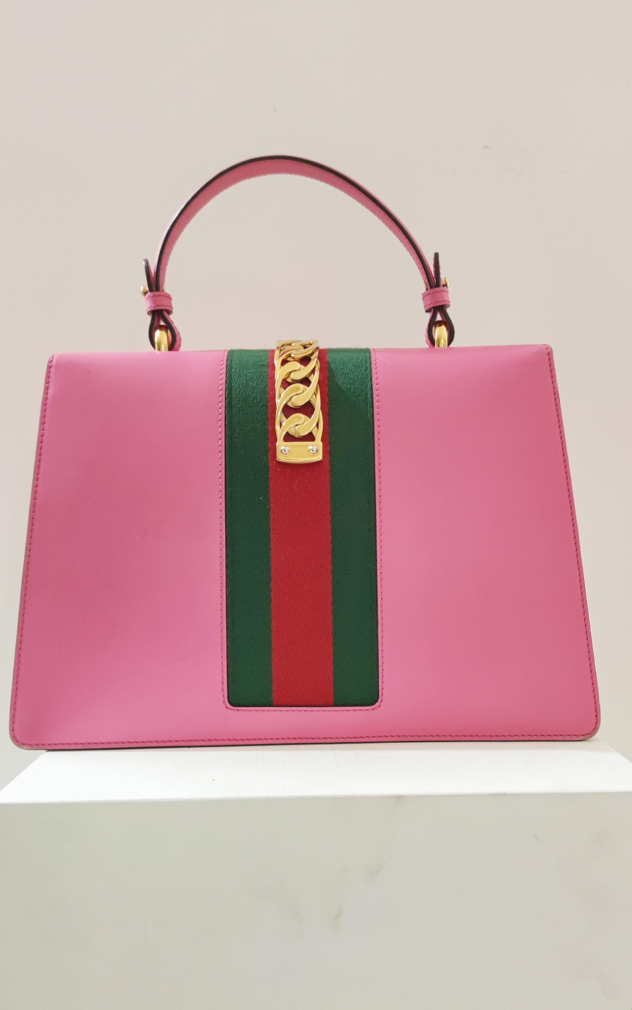 Women's Gucci Sylvie pink handle bag