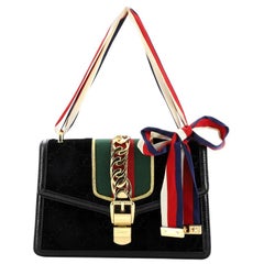 Gucci Sylvie Shoulder Bag GG Velvet Small