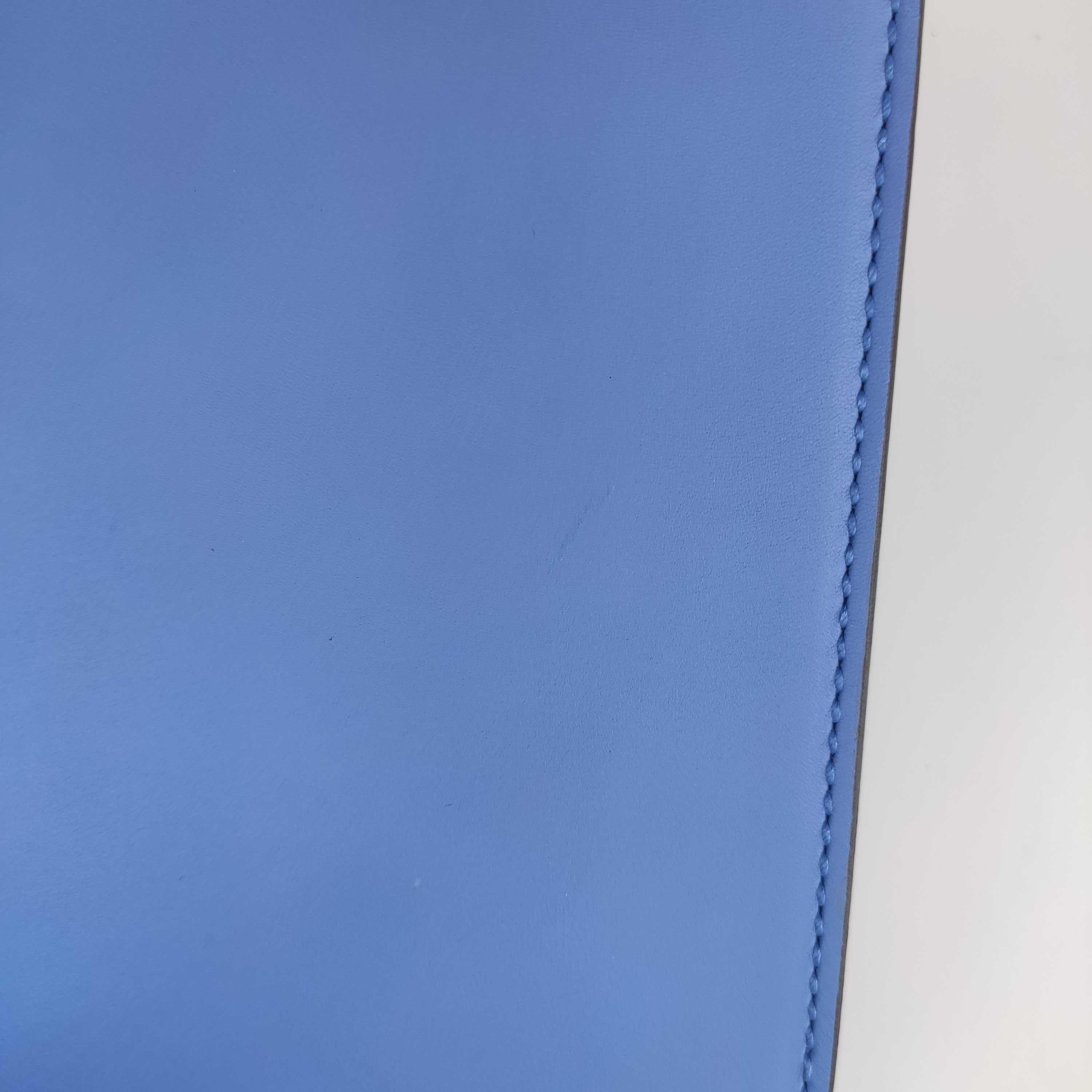 GUCCI Sylvie Shoulder bag in Blue Leather 9