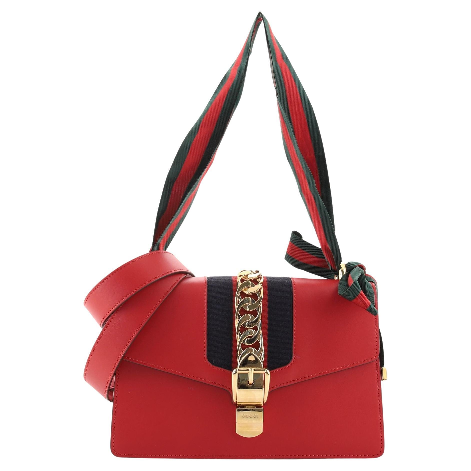 Gucci Red Leather Soho Disco Shoulder Bag at 1stDibs
