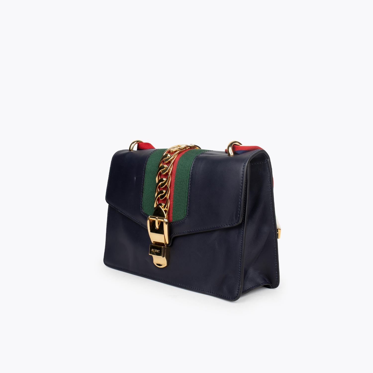 Black GUCCI Sylvie Small Bag For Sale