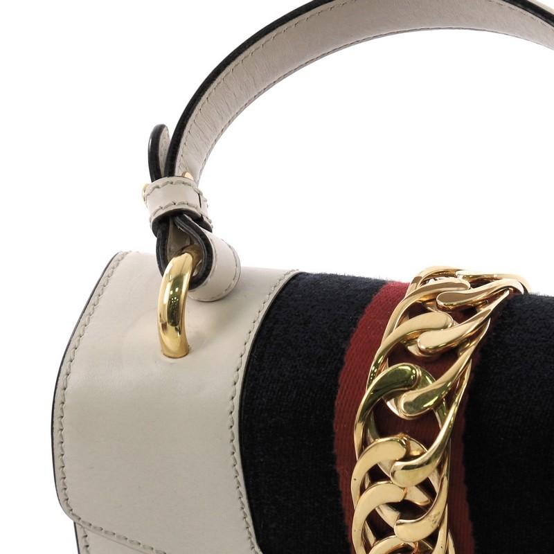 Gucci Sylvie Top Handle Bag Embroidered Leather Mini 2