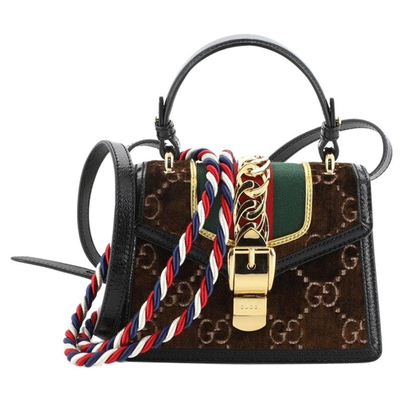 gucci sylvie mini velvet