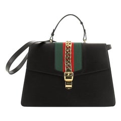 Gucci  Sylvie Top Handle Bag Leather Large