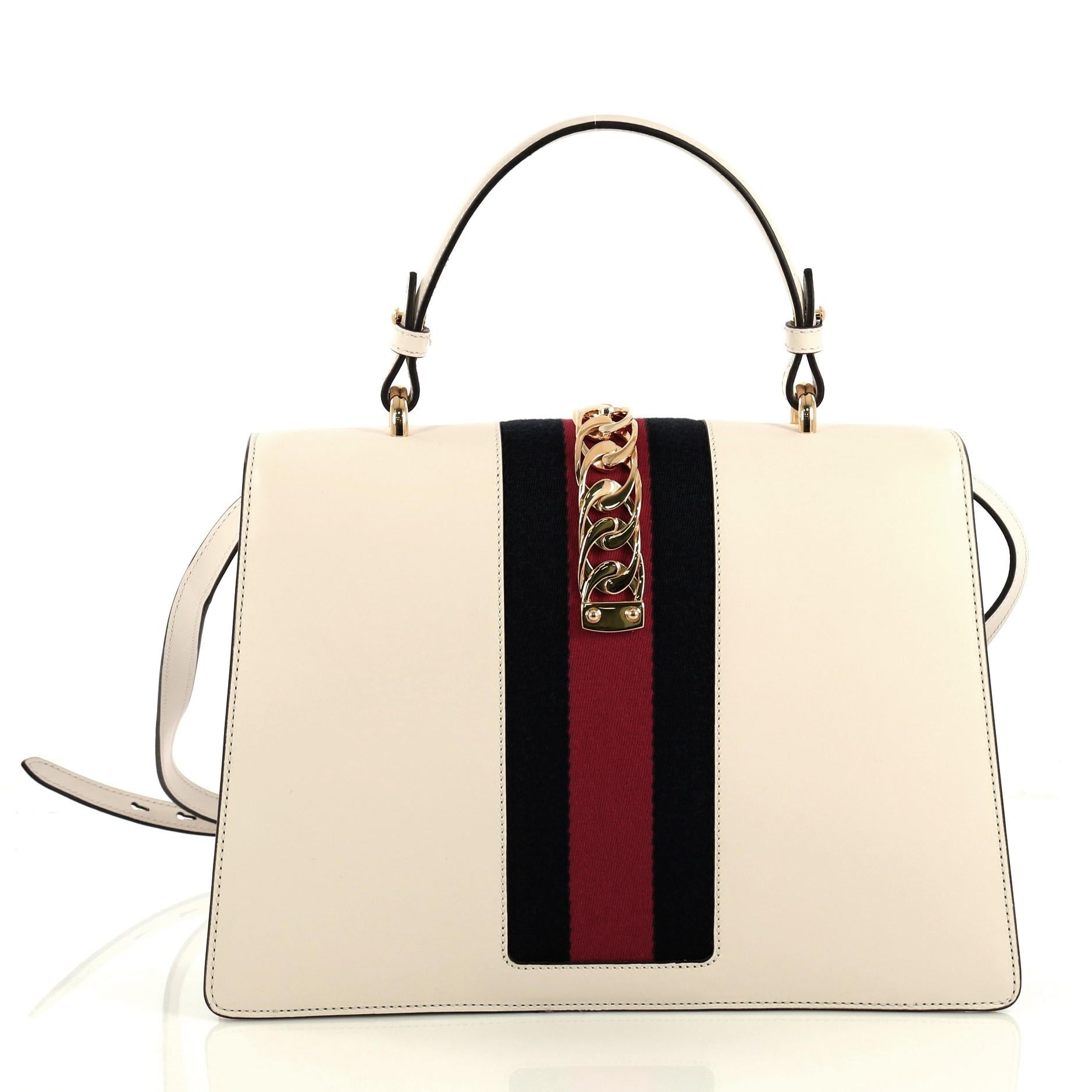 gucci sylvie medium top handle bag