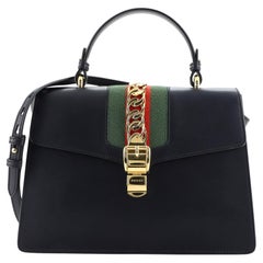 Gucci Sylvie Top Handle Bag Leather Medium