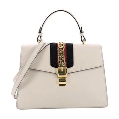 Gucci Sylvie Top Handle Bag Leather Medium