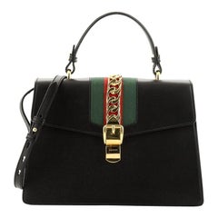 Gucci Sylvie Top Handle Bag Leather Medium