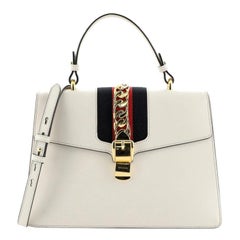 Gucci Sylvie Top Handle Bag Leather Medium