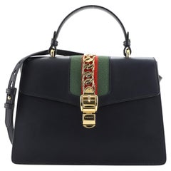 Gucci Sylvie Top Handle Bag Leather Medium