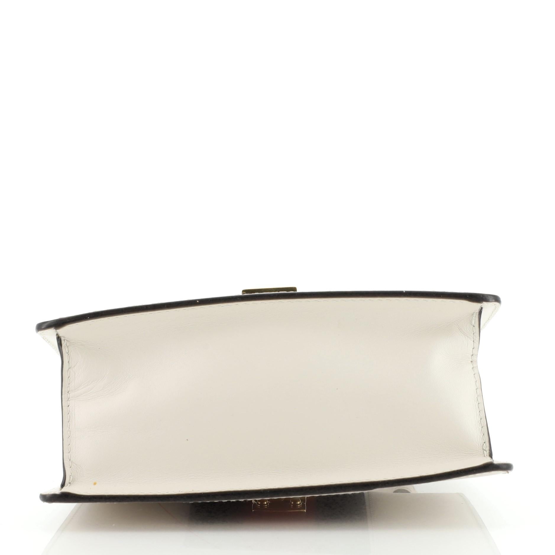 Gucci Sylvie Top Handle Bag Leather Mini Bon état à NY, NY