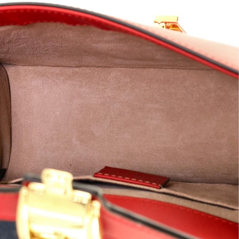 Gucci Sylvie Top Handle Bag Leather Mini 1