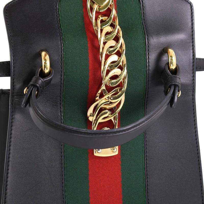 Gucci Sylvie Top Handle Bag Leather Mini 3