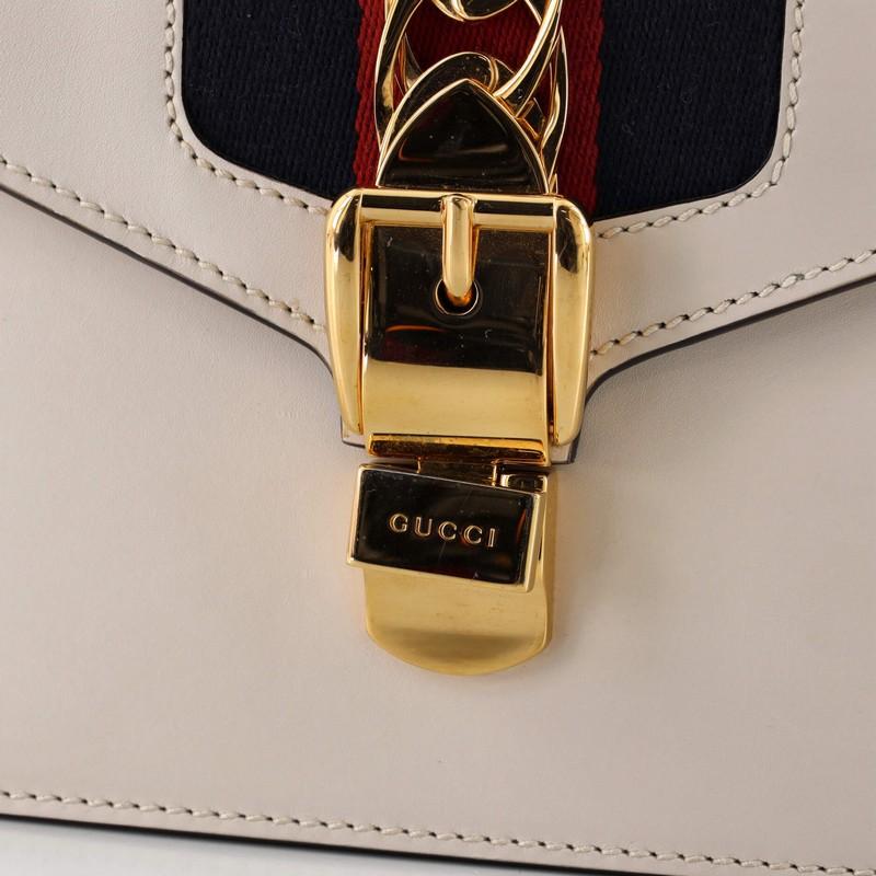 Gucci Sylvie Top Handle Tasche Leder Mini 4