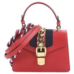 Gucci Sylvie Top Handle Bag Leather Mini