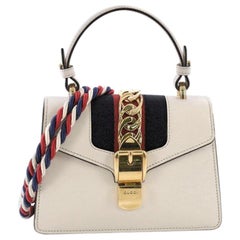 Gucci Sylvie Top Handle Bag Leather Mini