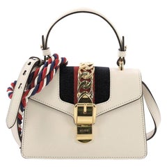 Gucci Sylvie Top Handle Bag Leather Mini