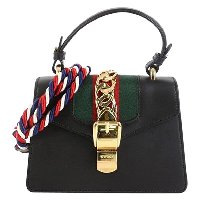 Gucci Sylvie Top Handle Bag Leather Mini at 1stDibs rebag san francisco