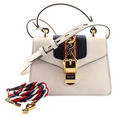 Gucci Sylvie Top Handle Bag Leather Mini
