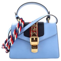 Gucci Sylvie Top Handle Bag Leather Mini